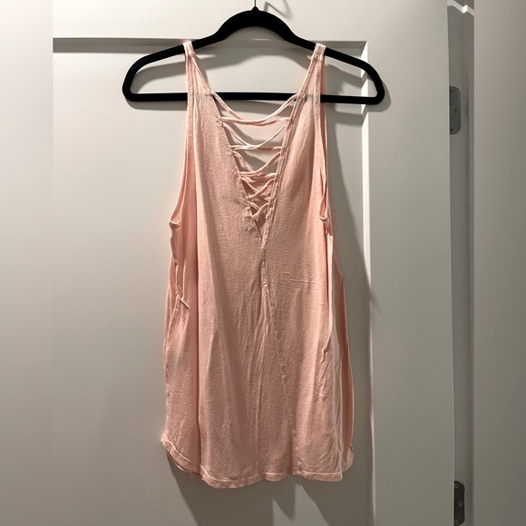 Light Pink Criss Cross Tank - Picture 5 of 5
